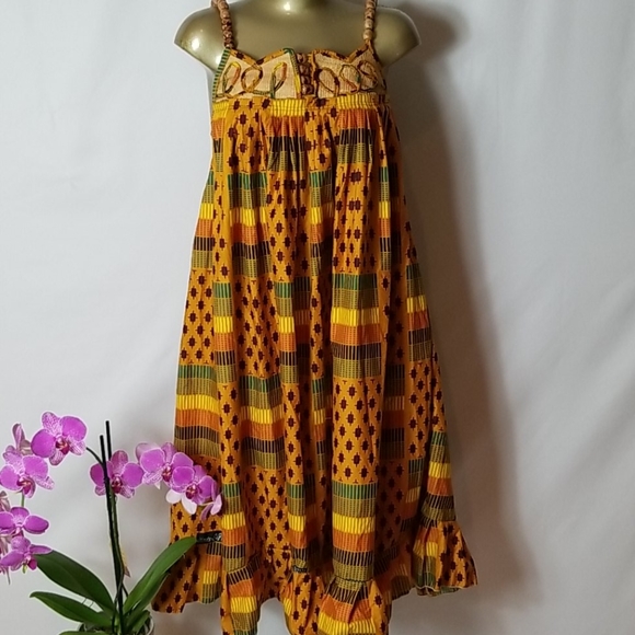 Hand Crafted Dresses & Skirts - HANDMADE  AFRICAN ANKARA DRESS